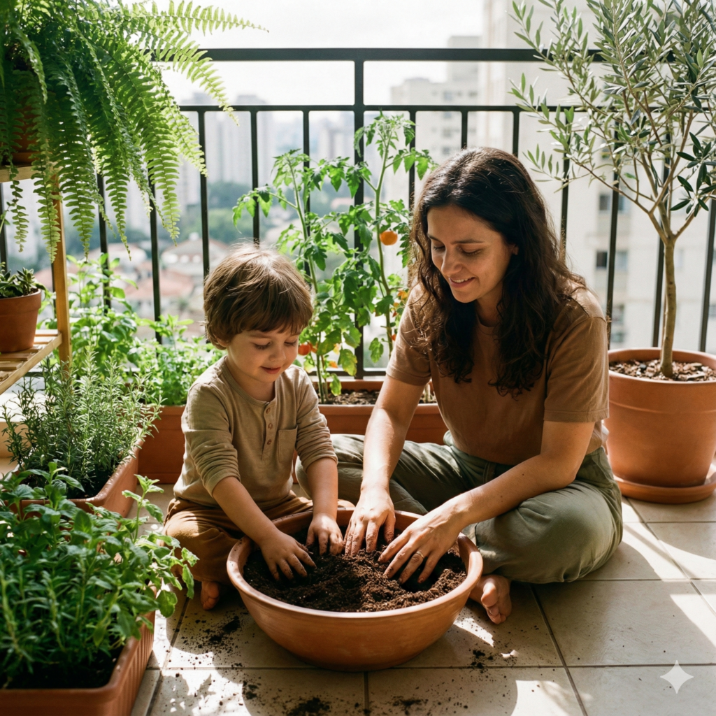 Microrganismos do solo atuando na fertilidade de vasos